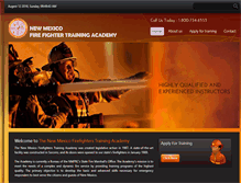 Tablet Screenshot of nmfireacademy.com